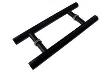 E34 - 450mm Matt Black Pull Handle - Just Doors NSW