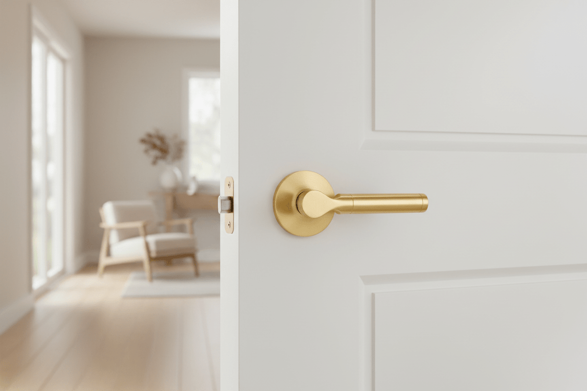 L3- Montana SATIN BRASS Internal Handle - Just Doors NSW