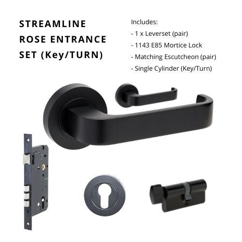 STREAMLINE - Matt Black - Just Doors NSW