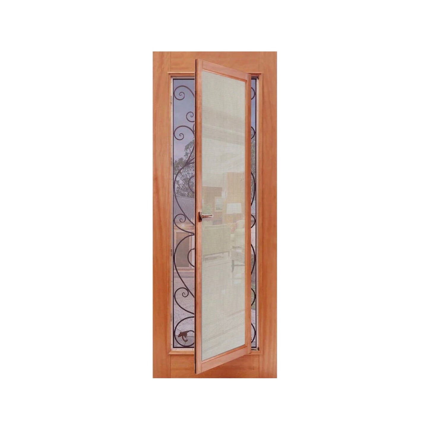 2 in 1 - 1P French Style with Security screen - Just Doors NSW