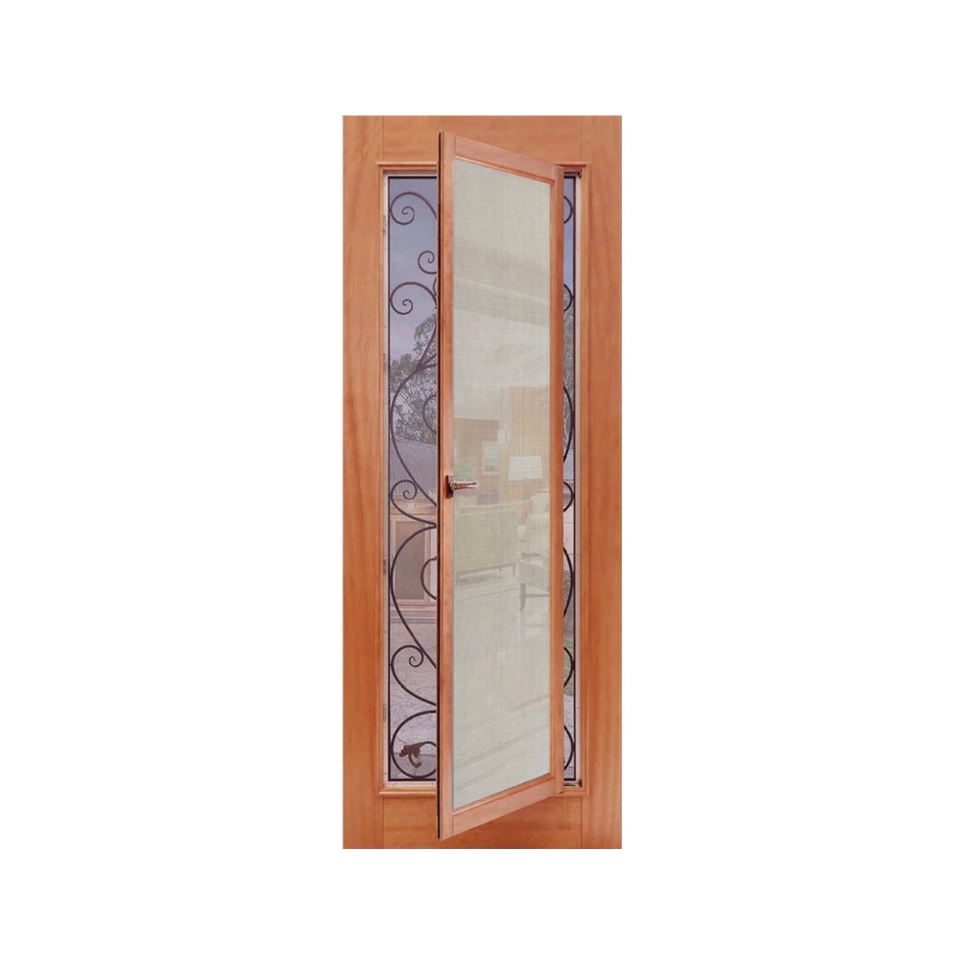 2 in 1 - 1P French Style with Security screen - Just Doors NSW