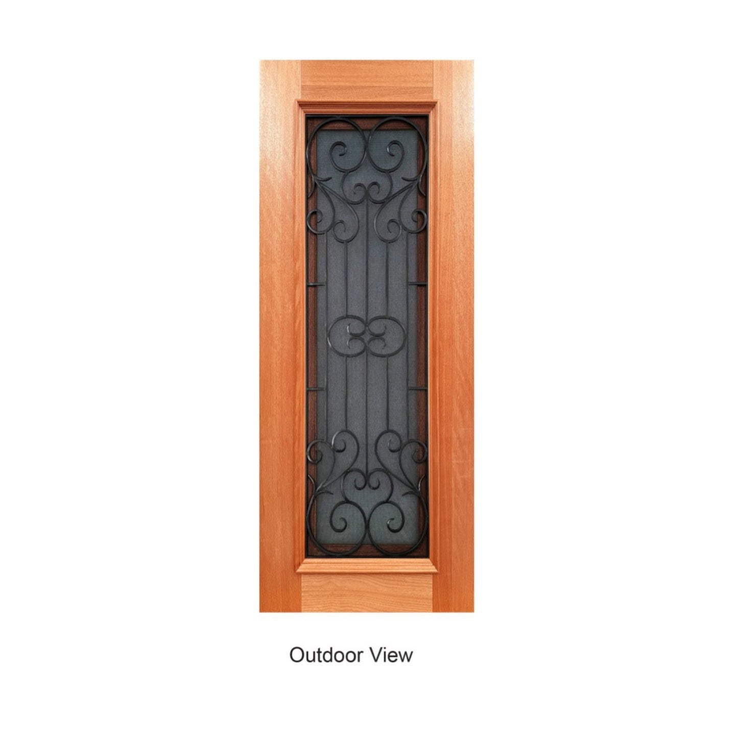2 in 1 - 1P French Style with Solid wrought iron - Just Doors NSW