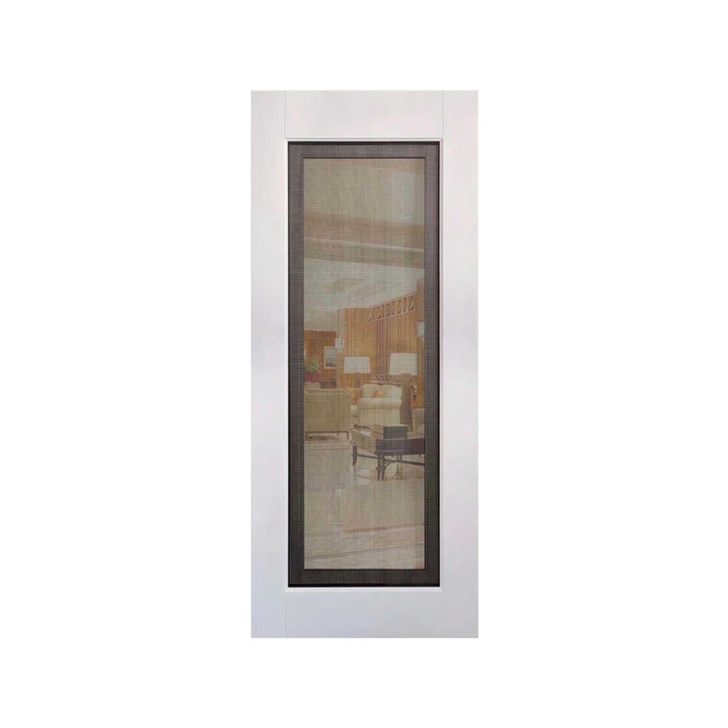 2 in 1 - 1P Pre Primed with Security screen & Clear Glass - Just Doors NSW