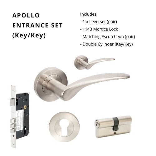 APOLLO - Brushed Nickel - Just Doors NSW