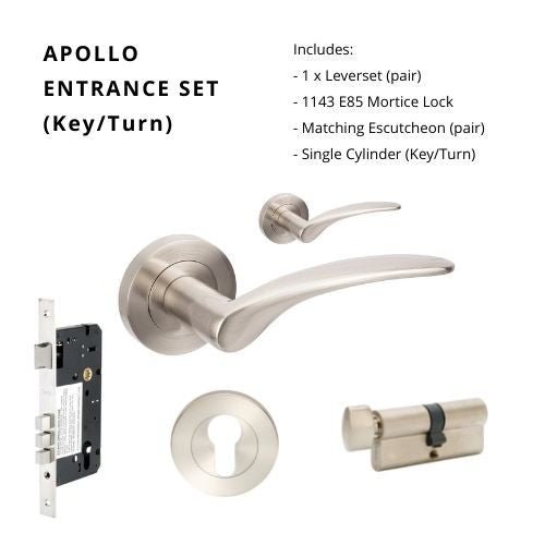 APOLLO - Brushed Nickel - Just Doors NSW