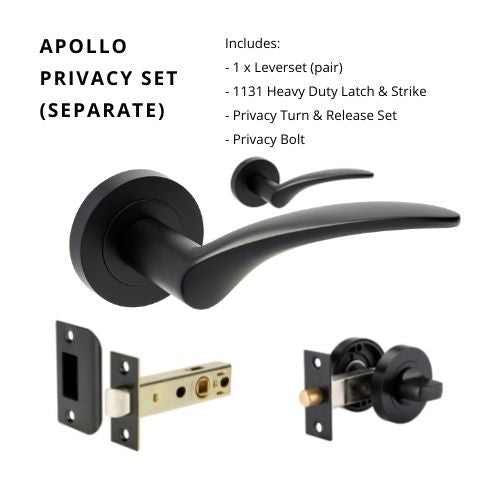 APOLLO - Matt Black - Just Doors NSW