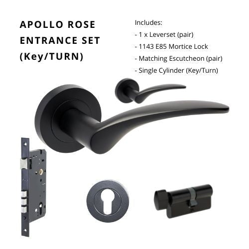 APOLLO - Matt Black - Just Doors NSW