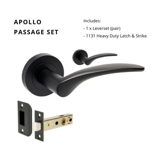 APOLLO - Matt Black - Just Doors NSW