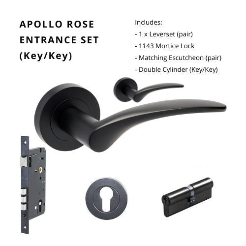 APOLLO - Matt Black - Just Doors NSW