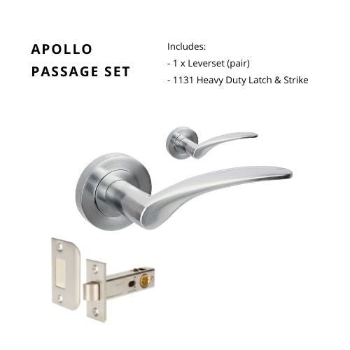 APOLLO - Satin Chrome - Just Doors NSW