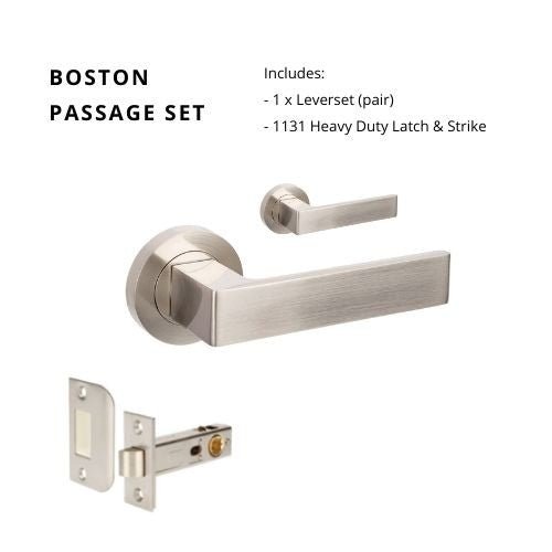 Boston Bushed Nickel - Just Doors NSW