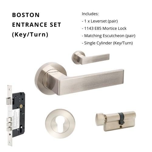 Boston Bushed Nickel - Just Doors NSW