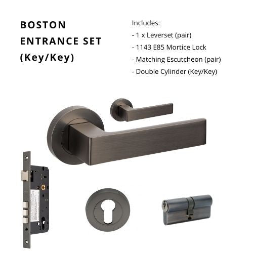 Boston Graphite Nickel - Just Doors NSW