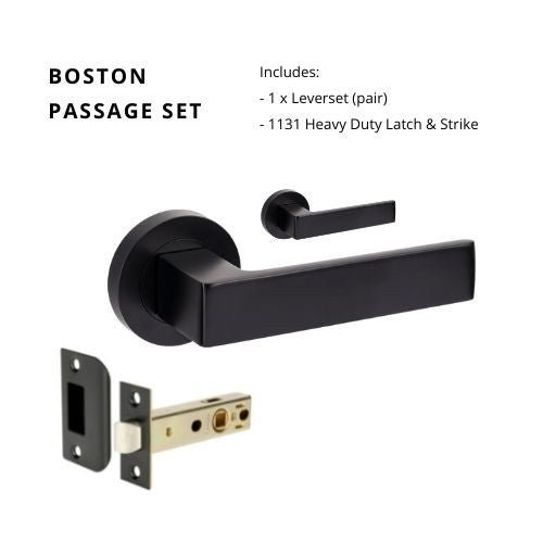 Boston Matt Black - Just Doors NSW
