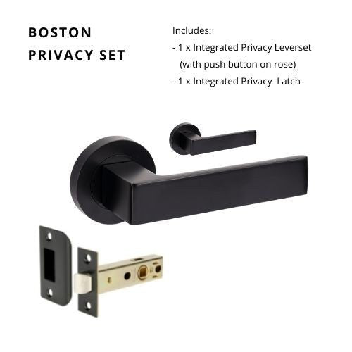 Boston Matt Black - Just Doors NSW