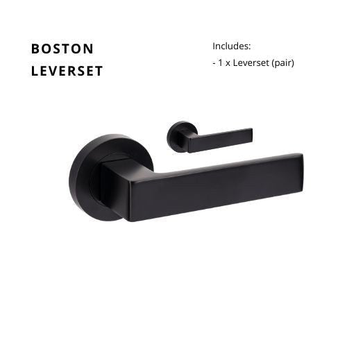 Boston Matt Black - Just Doors NSW