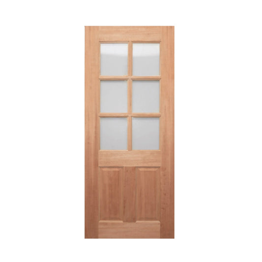 French Half 6 lite Panel door - Just Doors NSW