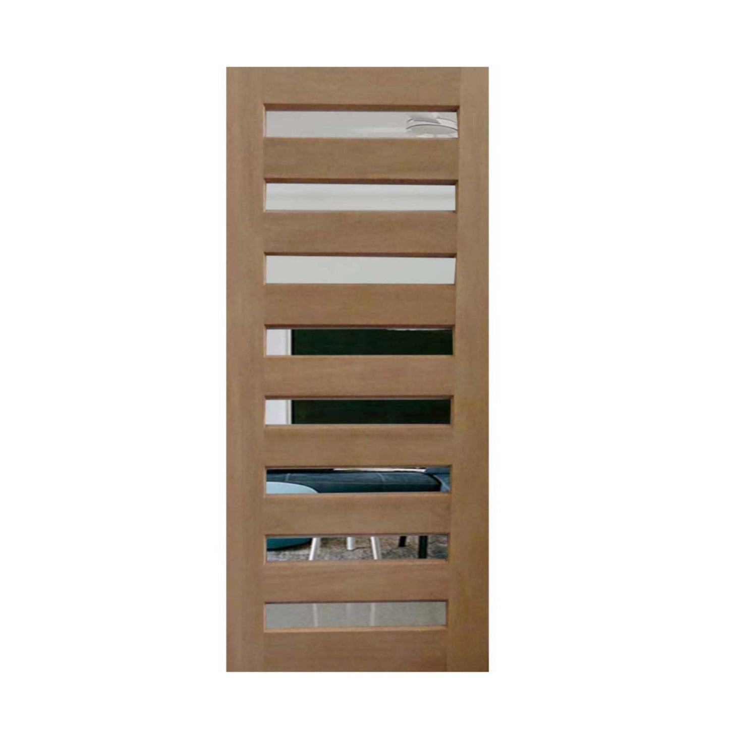 Horizontal 8 Panel Glass - Just Doors NSW