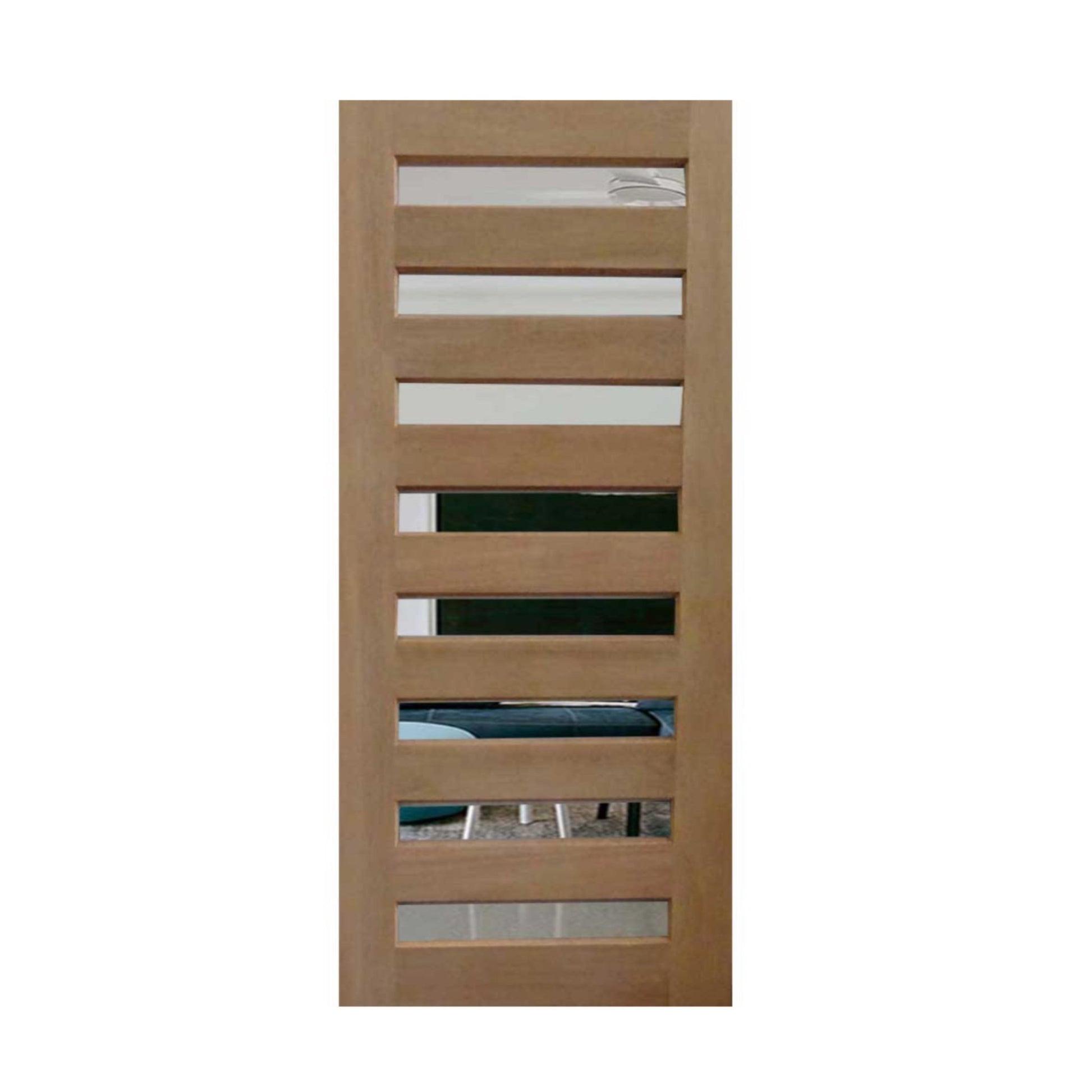 Horizontal 8 Panel Glass - Just Doors NSW