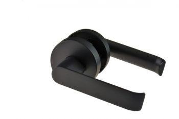 L1 - Madison Lever Handle || PASSAGE || Matte Black - Just Doors NSW