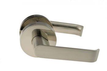 L1 - Madison Lever Handle || PASSAGE || Satin Nickel - Just Doors NSW