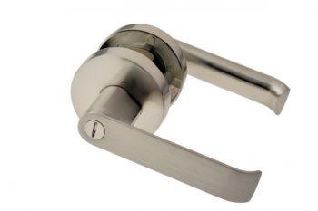 L1 - Madison Lever Handle || PRIVACY || Satin Nickel - Just Doors NSW