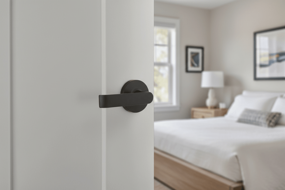 L1- Madison Matte Black Internal Handle - Just Doors NSW