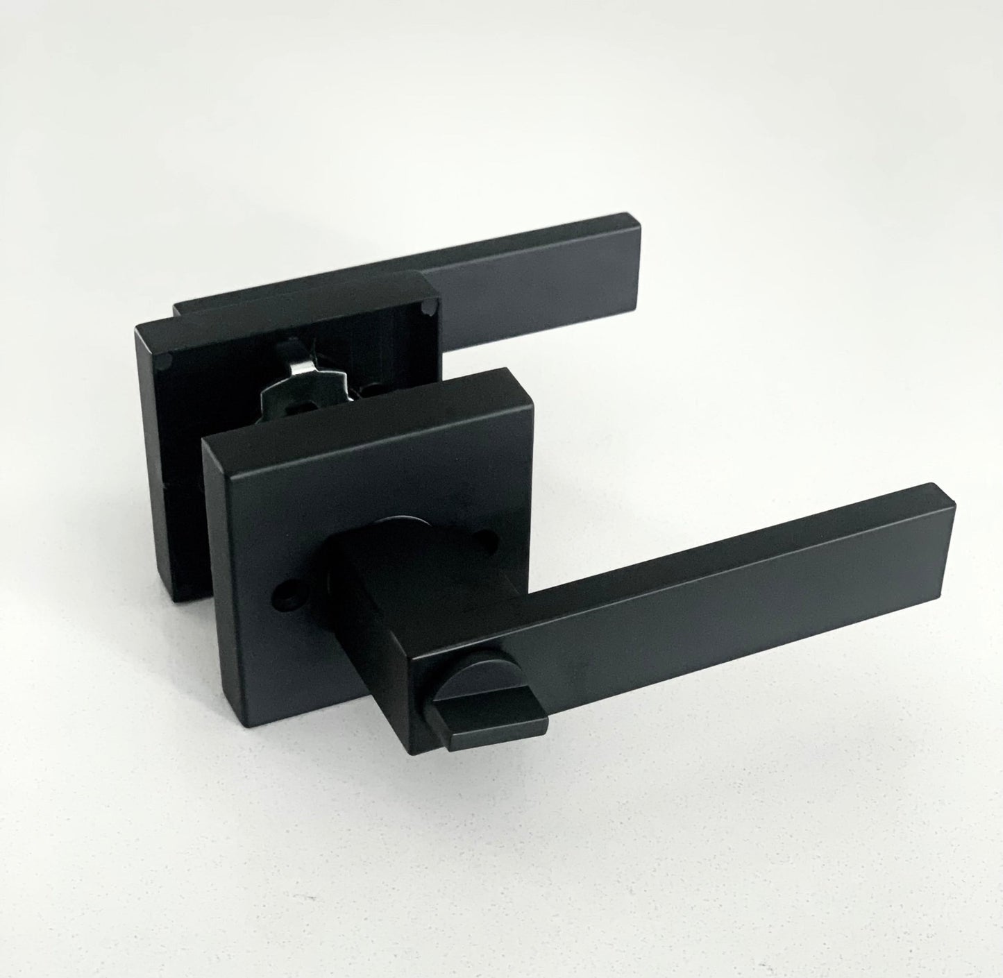 L2 - Brooklyn Black Entrance Lever - Just Doors NSW