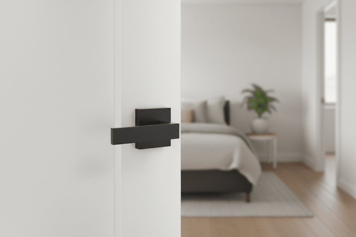 L2 - Brooklyn Matte Black Internal Handle - Just Doors NSW