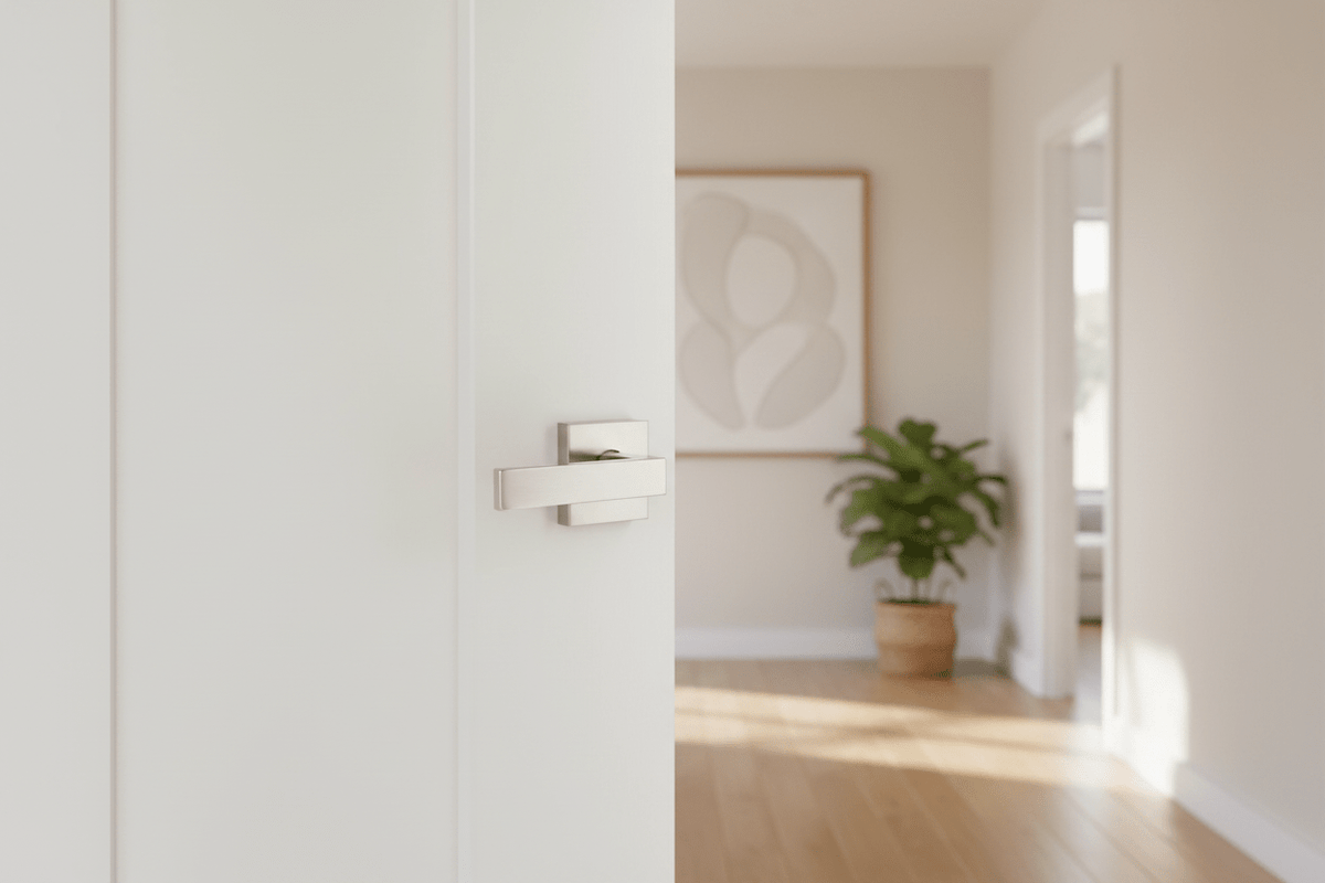 L2 - Brooklyn Satin Nickel Internal Handle - Just Doors NSW