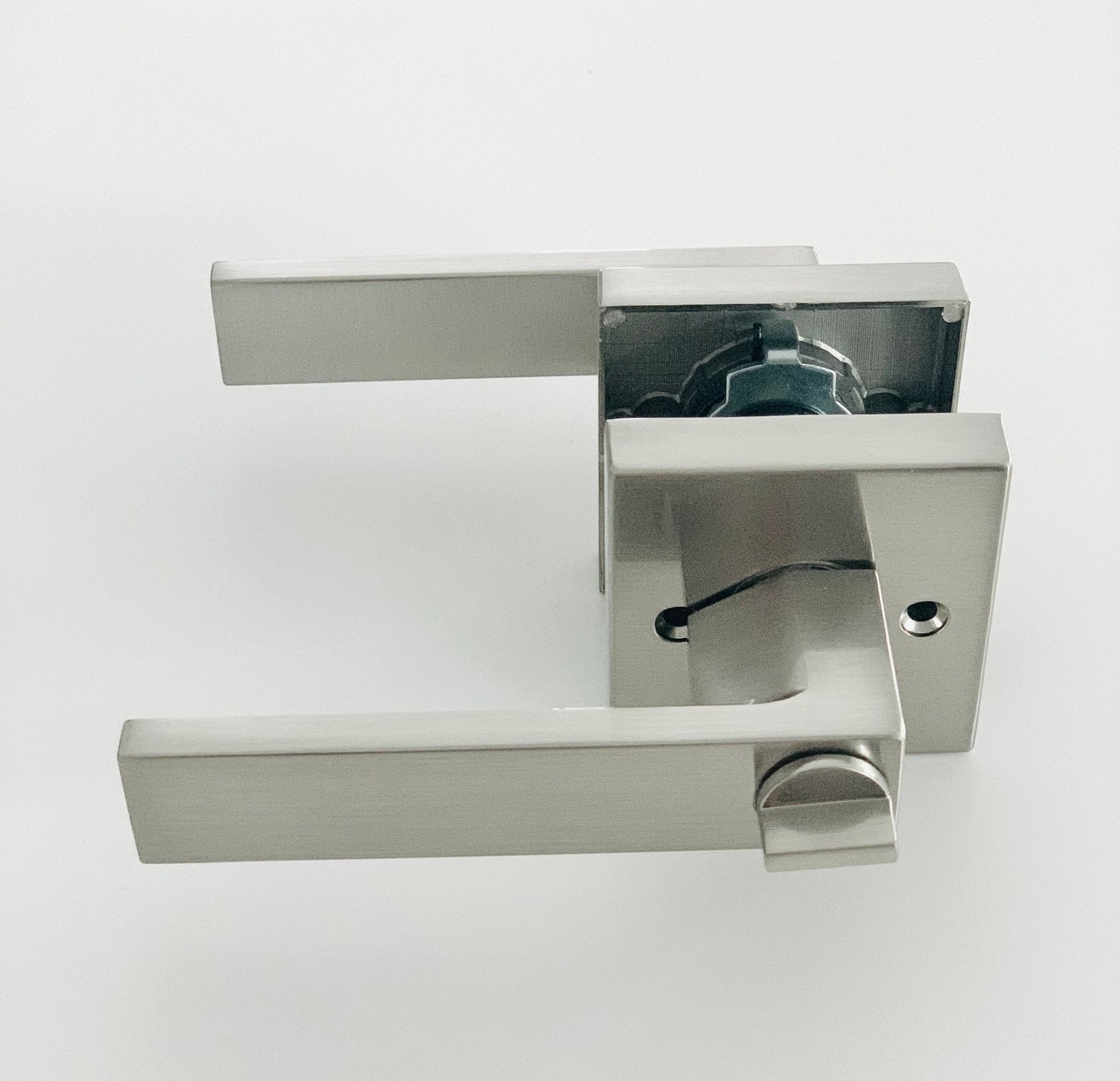 L2 - Brooklyn Satin Nickel PRIVACY handle - Just Doors NSW