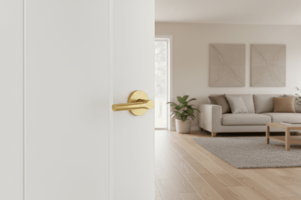 L3- Montana SATIN BRASS Internal Handle - Just Doors NSW