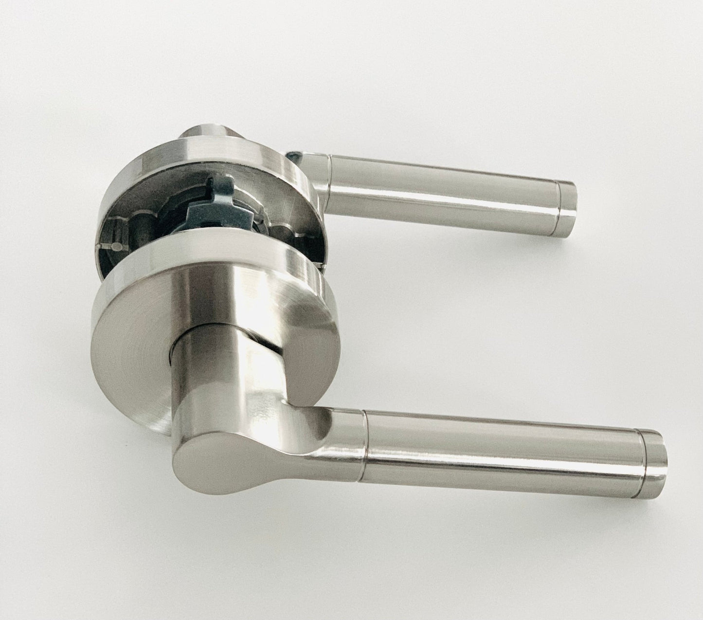 L3 - Montana Satin Nickel PASSAGE lever - Just Doors NSW