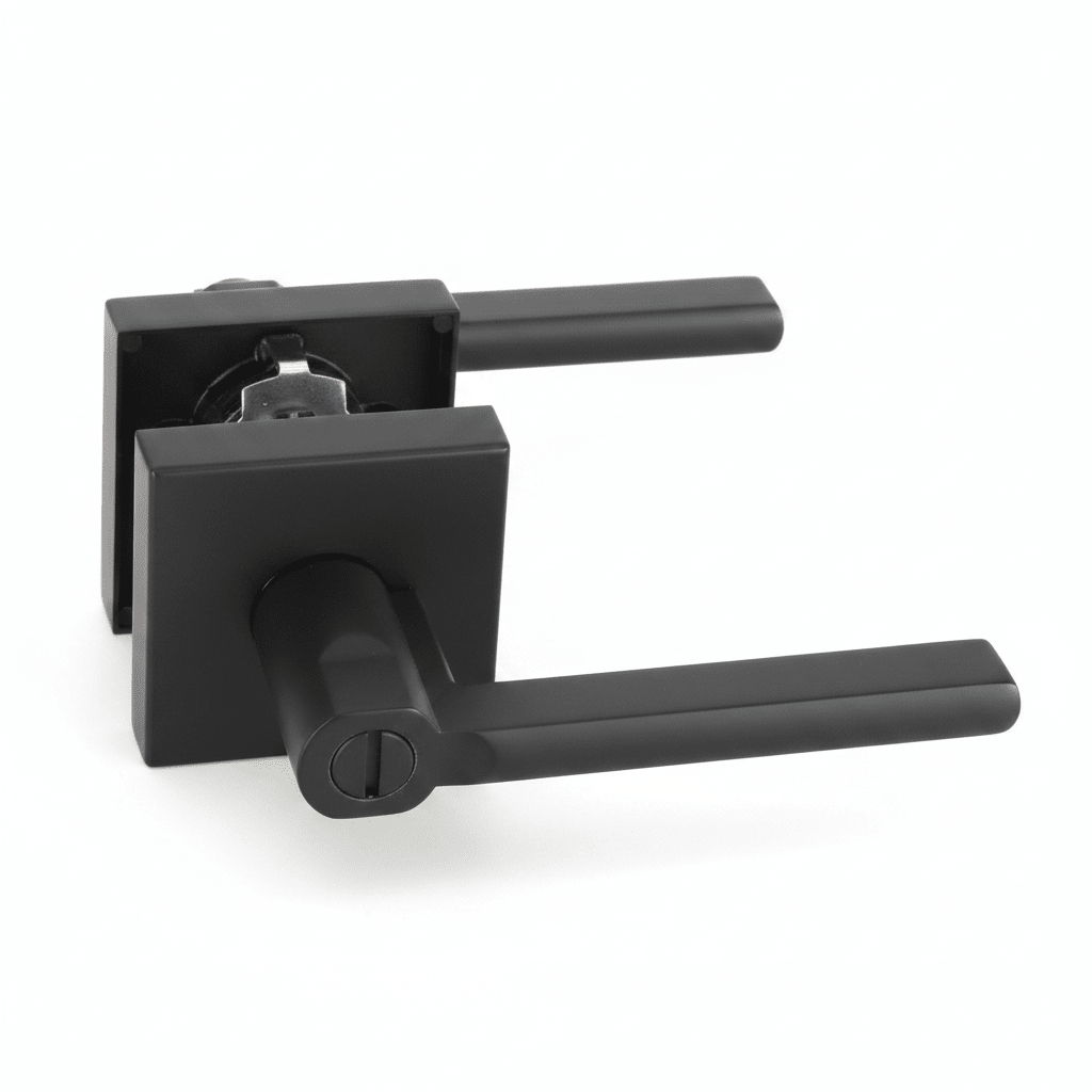 L4 - Vienna Matte Black Internal Handle - Just Doors NSW