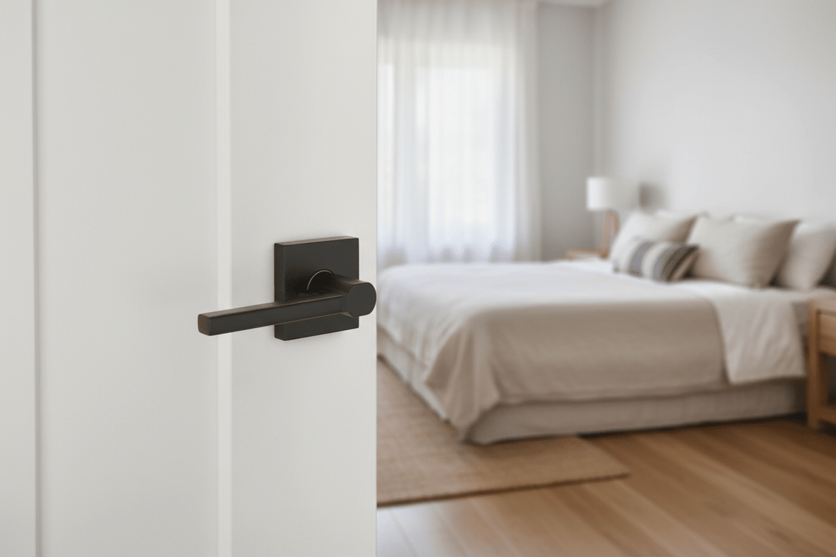 L4 - Vienna Matte Black Internal Handle - Just Doors NSW