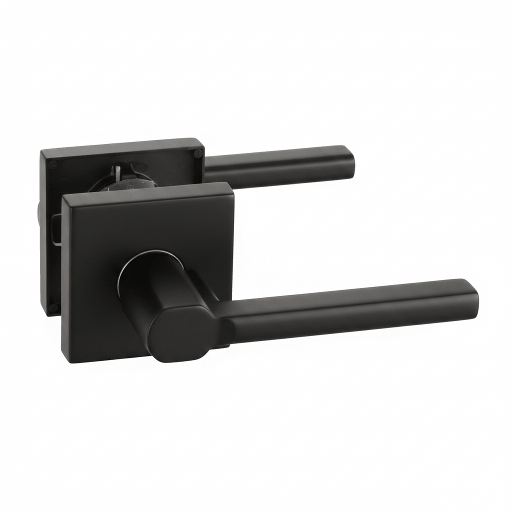L4 - Vienna Matte Black Internal Handle - Just Doors NSW