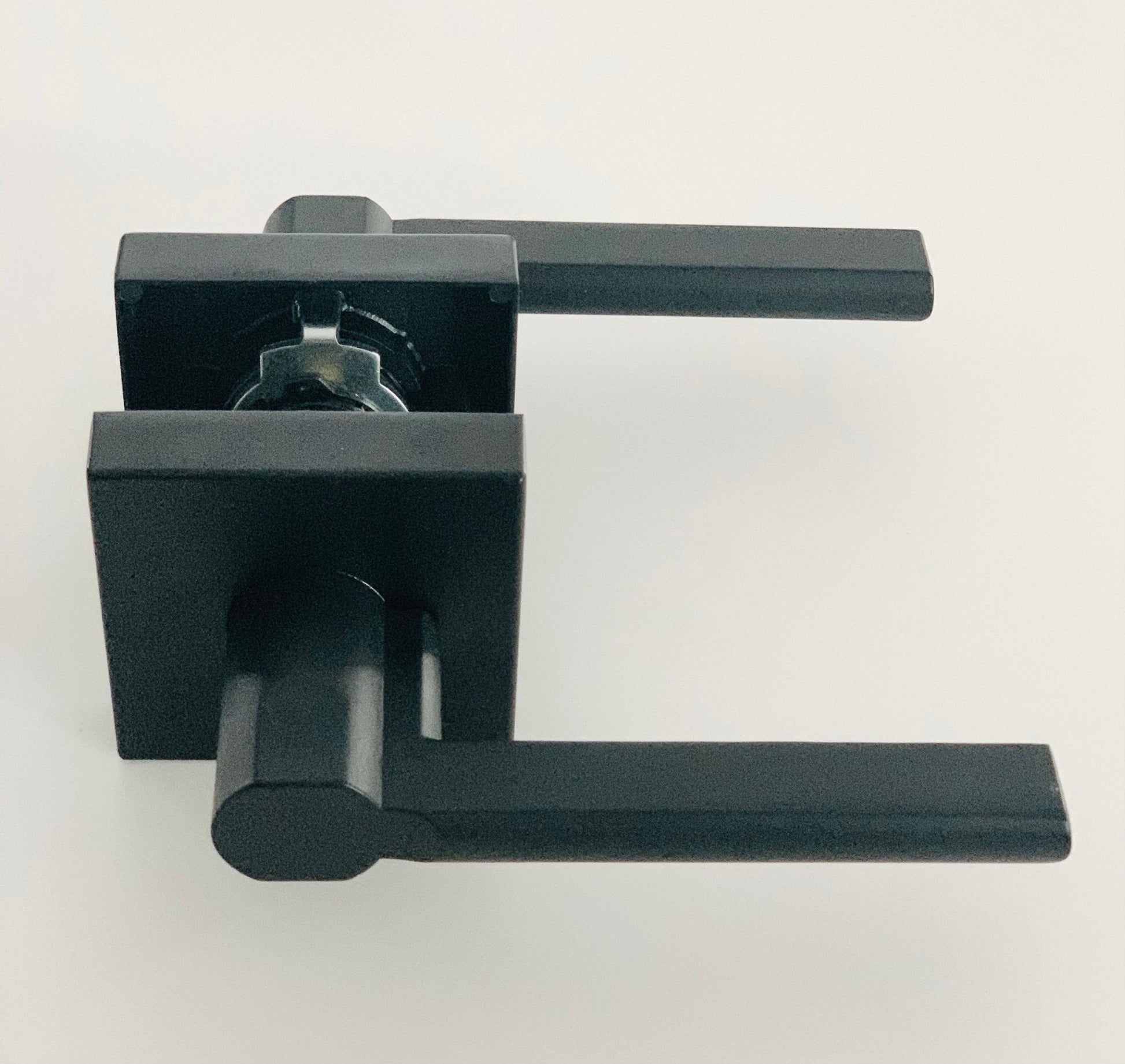 L4 - Vienna Matte Black PASSAGE Handle - Just Doors NSW