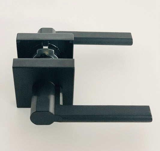 L4 - Vienna Matte Black PASSAGE Handle - Just Doors NSW