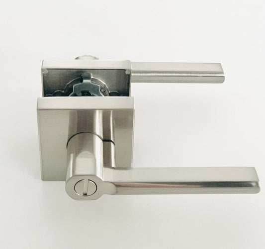 L4 - Vienna Satin Nickel PRIVACY lever - Just Doors NSW