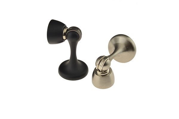 Magnetic Doorstop || ROUND || Satin Nickel or Matte Black - Just Doors NSW