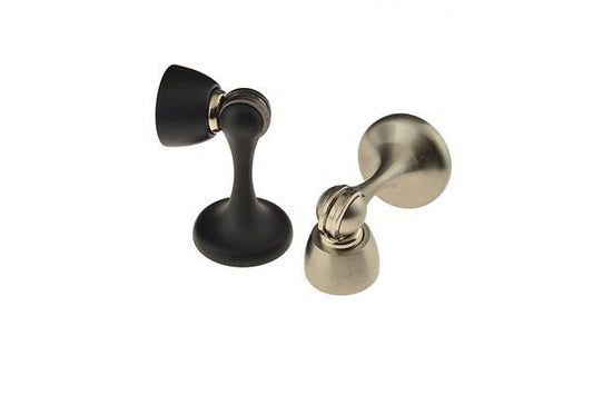 Magnetic Doorstop || ROUND || Satin Nickel or Matte Black - Just Doors NSW