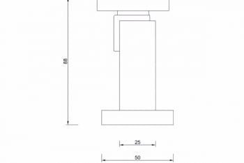 Magnetic Doorstop || SQUARE || Satin Nickel or Matte Black - Just Doors NSW