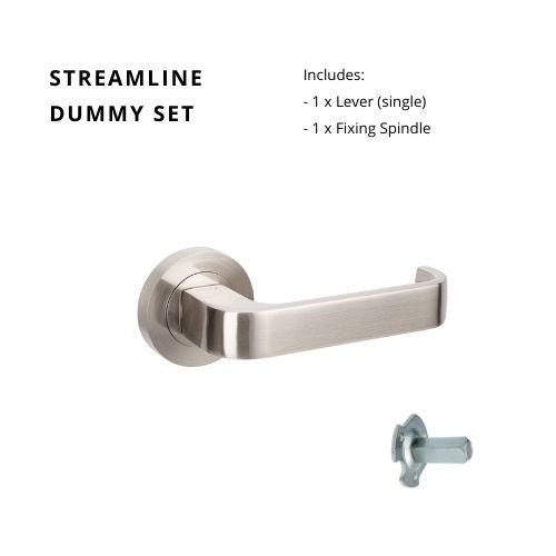 Sreamline - Brushed Nickel - Just Doors NSW