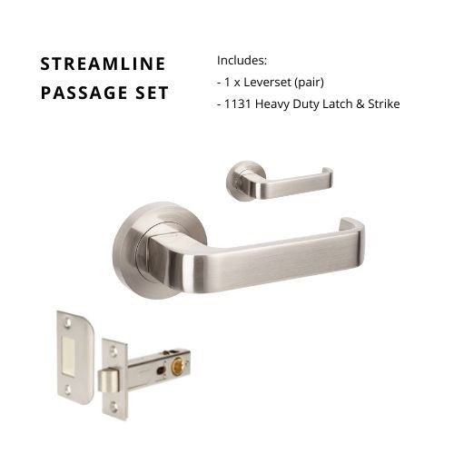 Sreamline - Brushed Nickel - Just Doors NSW