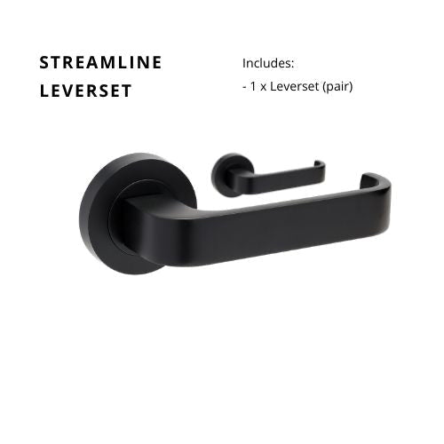 STREAMLINE - Matt Black - Just Doors NSW