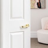 STREAMLINE - Satin Brass - Just Doors NSW